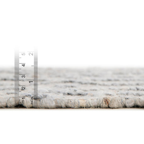 Gray 4' 1 x 6' 1 Larsa Rectangle Area Rug 90% Jute & 10% Cotton Premium All Natural Hand Woven Carpet for Home Interior Design Spaces for Sale at Rug Engine
