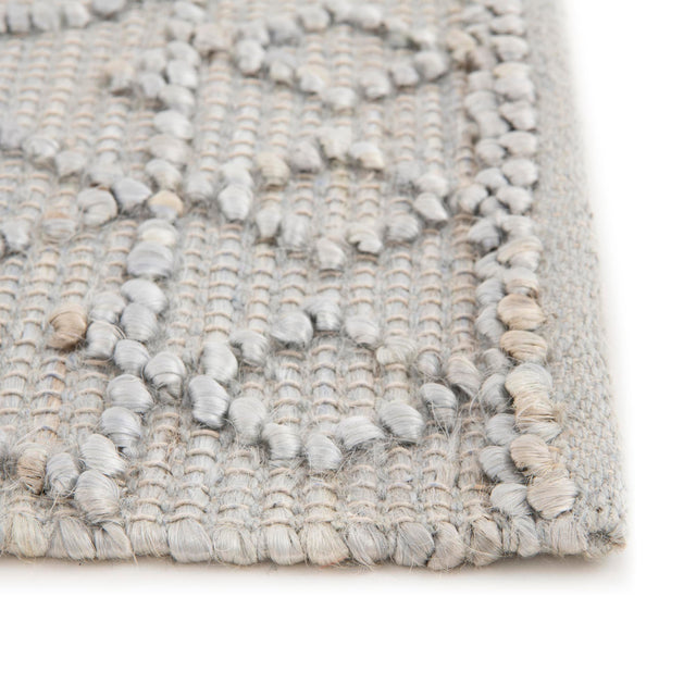 Gray 4' 1 x 6' 1 Larsa Rectangle Area Rug 90% Jute & 10% Cotton Premium All Natural Hand Woven Carpet for Home Interior Design Spaces for Sale at Rug Engine