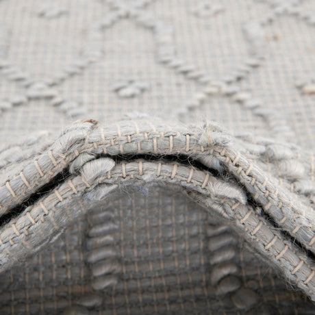Gray 2' 2 x 3' 1 Larsa Rectangle Area Rug 90% Jute & 10% Cotton Premium All Natural Hand Woven Carpet for Home Interior Design Spaces for Sale at Rug Engine