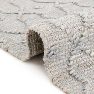 Gray 4' 1 x 6' 1 Larsa Rectangle Area Rug 90% Jute & 10% Cotton Premium All Natural Hand Woven Carpet for Home Interior Design Spaces for Sale at Rug Engine