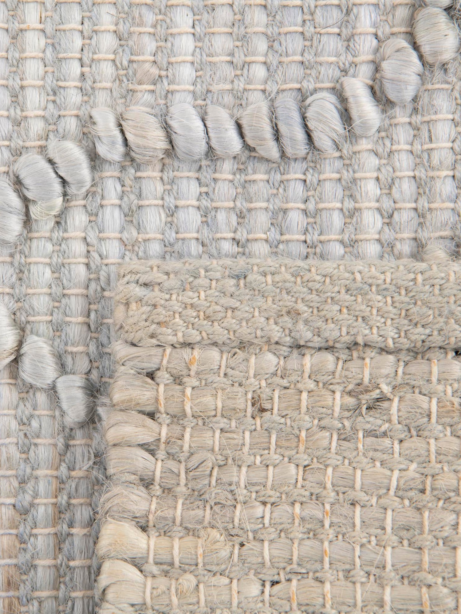 Gray 3' 1 x 5' 1 Larsa Rectangle Area Rug 90% Jute & 10% Cotton Premium All Natural Hand Woven Carpet for Home Interior Design Spaces for Sale at Rug Engine