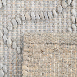 Gray 3' 1 x 5' 1 Larsa Rectangle Area Rug 90% Jute & 10% Cotton Premium All Natural Hand Woven Carpet for Home Interior Design Spaces for Sale at Rug Engine