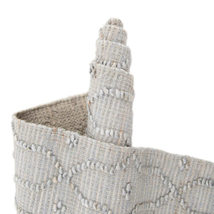 Gray 4' 1 x 6' 1 Larsa Rectangle Area Rug 90% Jute & 10% Cotton Premium All Natural Hand Woven Carpet for Home Interior Design Spaces for Sale at Rug Engine