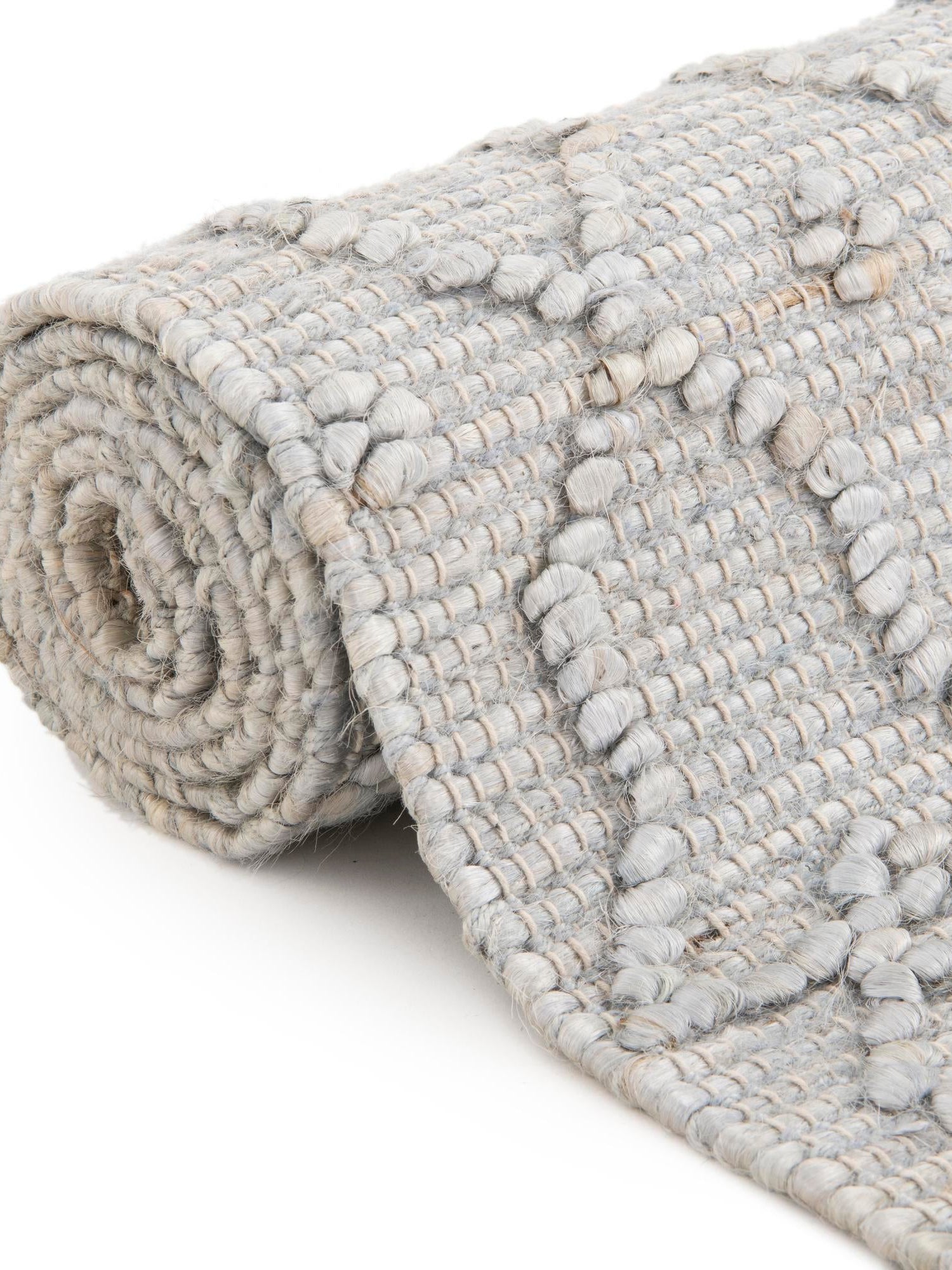 Gray 3' 1 x 5' 1 Larsa Rectangle Area Rug 90% Jute & 10% Cotton Premium All Natural Hand Woven Carpet for Home Interior Design Spaces for Sale at Rug Engine