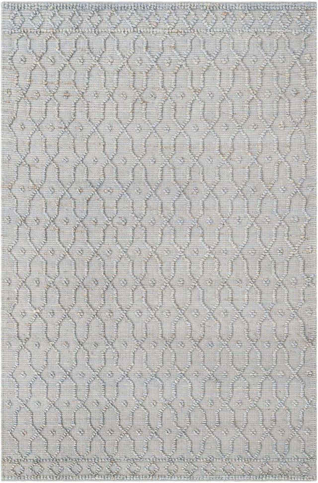 Gray 5' 3 x 8' Larsa Rectangle Area Rug 90% Jute & 10% Cotton Premium All Natural Hand Woven Carpet for Home Interior Design Spaces for Sale at Rug Engine