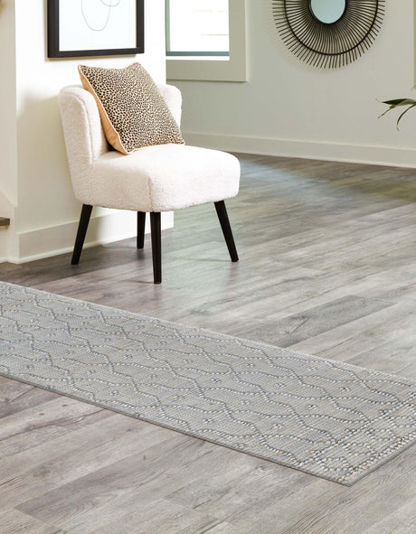 Gray 2' 7 x 13' 11 Larsa Runner Area Rug 90% Jute & 10% Cotton Premium All Natural Hand Woven Carpet for Home Interior Design Spaces for Sale at Rug Engine