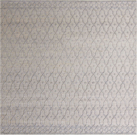 Gray 7' 10 x 7' 10 Larsa Square Area Rug 90% Jute & 10% Cotton Premium All Natural Hand Woven Carpet for Home Interior Design Spaces for Sale at Rug Engine