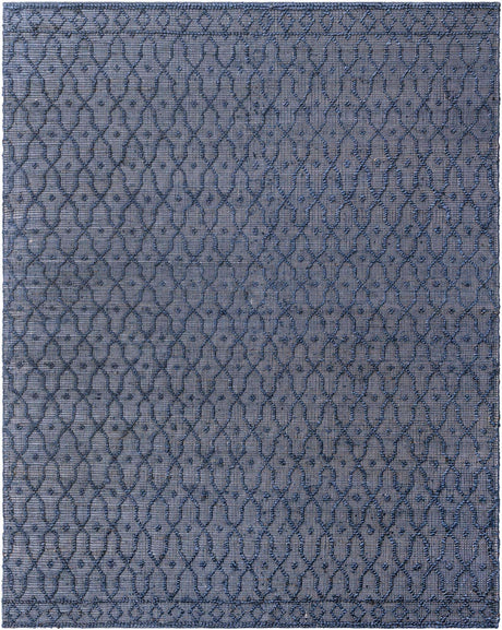 Navy Blue 7' 10 x 10' Larsa Rectangle Area Rug 90% Jute & 10% Cotton Premium All Natural Hand Woven Carpet for Home Interior Design Spaces for Sale at Rug Engine