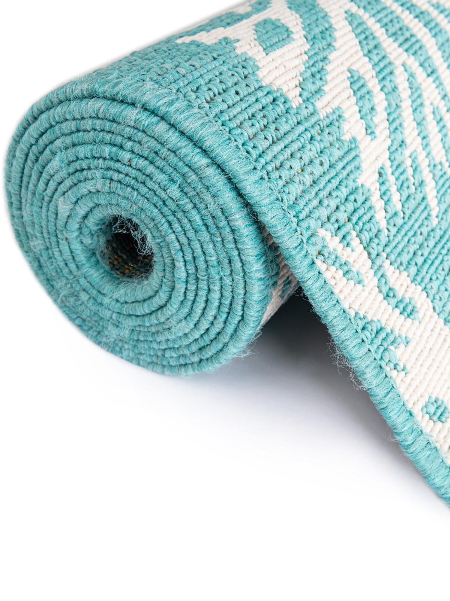 Teal 2' x 3' 1 Outdoor Coastal Rectangle Area Rug Weather Resistant for Patio, Deck, Terrace, Balcony, Porch 100% Polypropylene Coastal Decor Carpet for Sale at Rug Engine