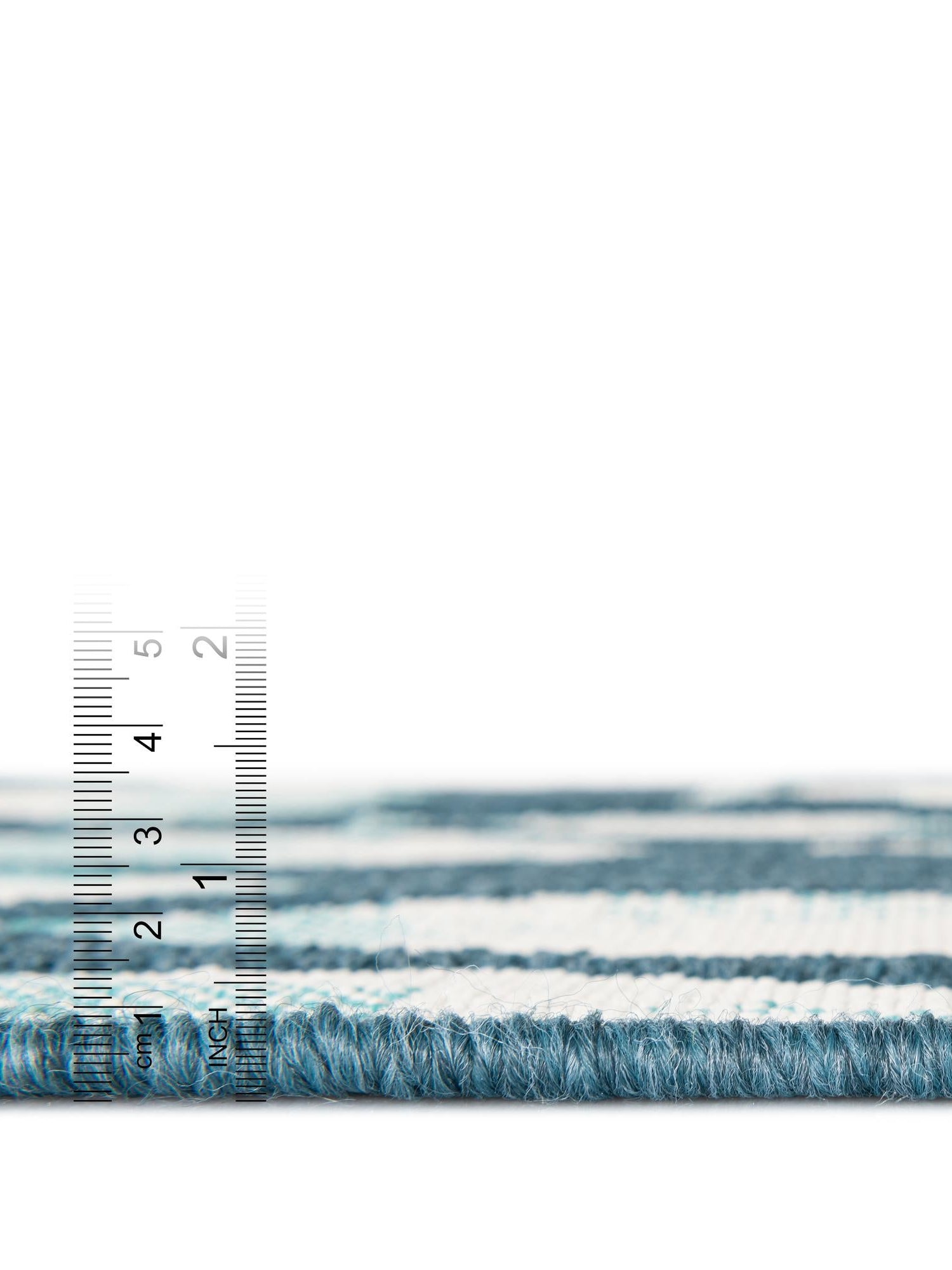 Blue 7' 1 x 7' 1 Outdoor Coastal Round Area Rug Weather Resistant for Patio, Deck, Terrace, Balcony, Porch 100% Polypropylene Coastal Decor Carpet for Sale at Rug Engine