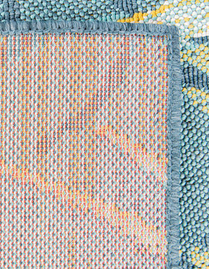 Multicolor 4' 1 x 6' 1 Outdoor Coastal Rectangle Area Rug Weather Resistant for Patio, Deck, Terrace, Balcony, Porch 100% Polypropylene Coastal Decor Carpet for Sale at Rug Engine