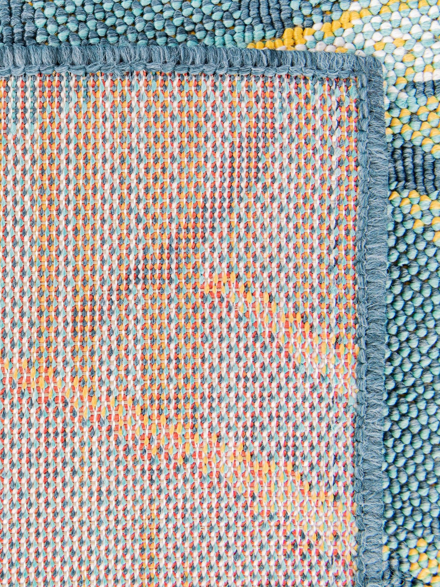 Multicolor 2' x 6' 1 Outdoor Coastal Runner Area Rug Weather Resistant for Patio, Deck, Terrace, Balcony, Porch 100% Polypropylene Coastal Decor Carpet for Sale at Rug Engine