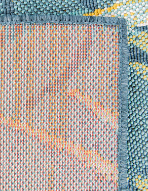 Multicolor 2' 7 x 12' Outdoor Coastal Runner Area Rug Weather Resistant for Patio, Deck, Terrace, Balcony, Porch 100% Polypropylene Coastal Decor Carpet for Sale at Rug Engine
