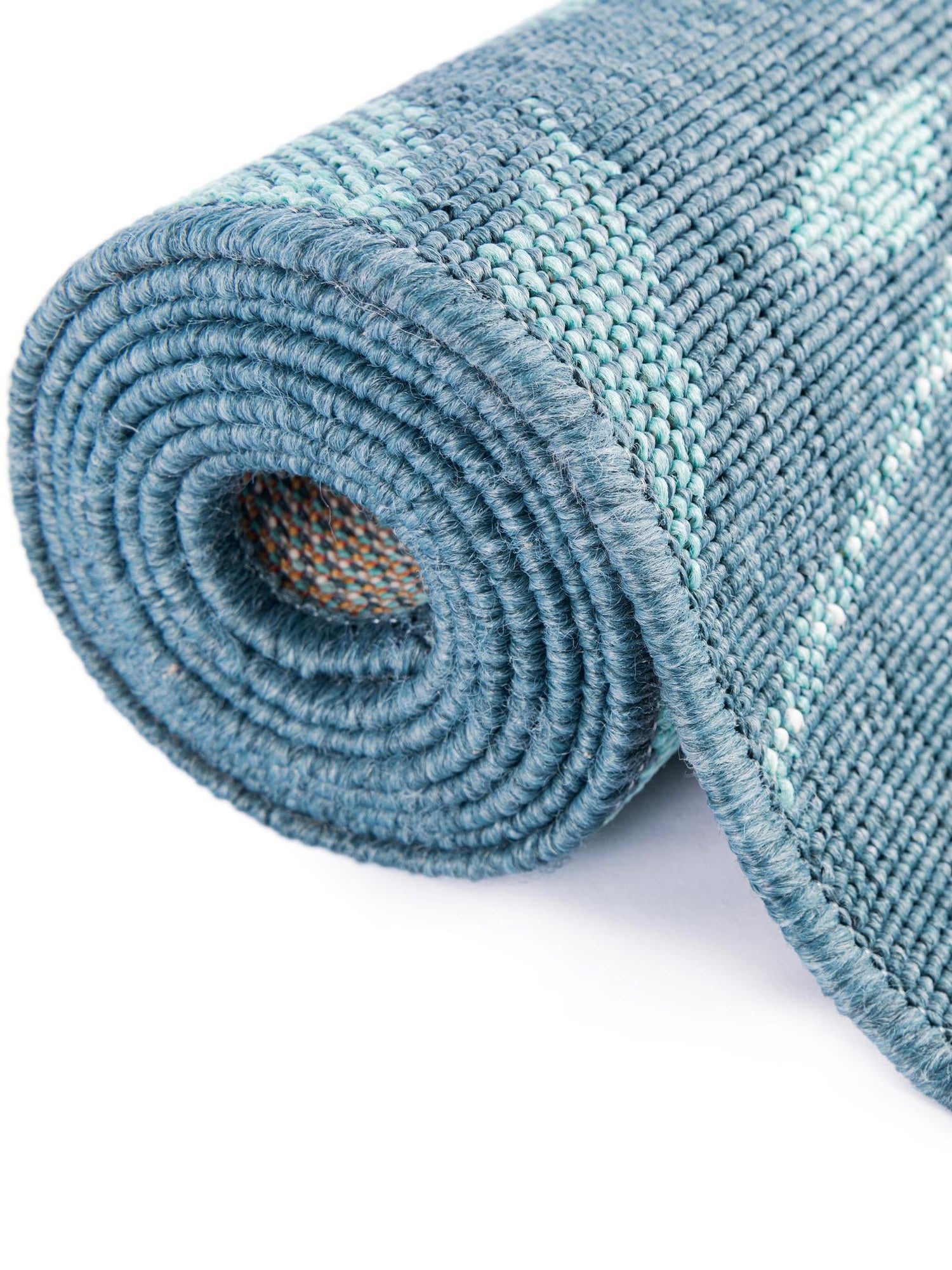Multicolor 2' x 6' 1 Outdoor Coastal Runner Area Rug Weather Resistant for Patio, Deck, Terrace, Balcony, Porch 100% Polypropylene Coastal Decor Carpet for Sale at Rug Engine