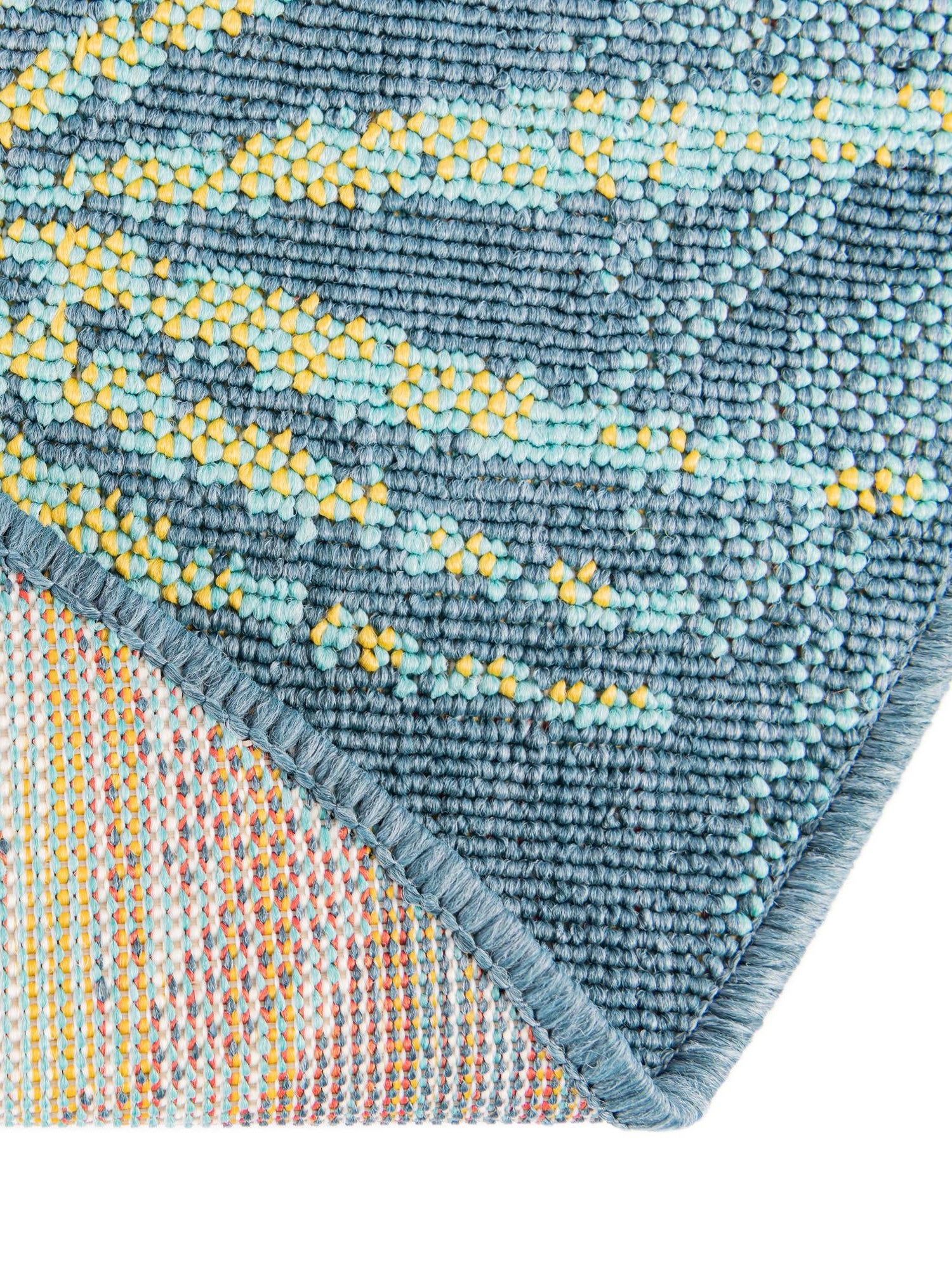 Multicolor 4' 1 x 4' 1 Outdoor Coastal Round Area Rug Weather Resistant for Patio, Deck, Terrace, Balcony, Porch 100% Polypropylene Coastal Decor Carpet for Sale at Rug Engine