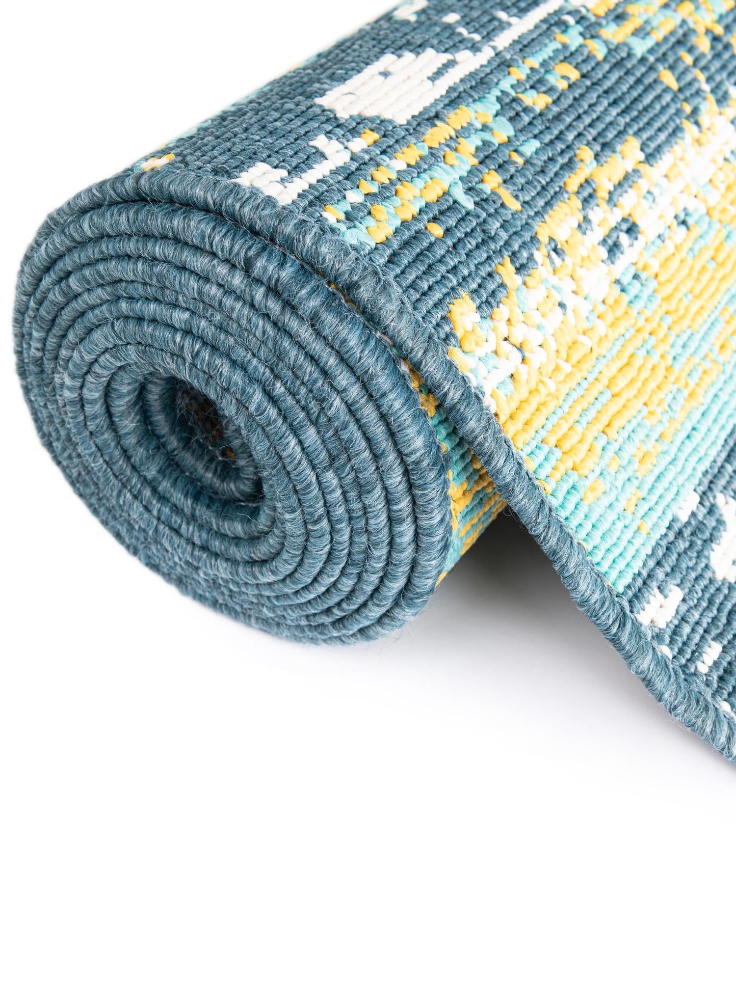 Multicolor.Blue 2' x 3' 1 Outdoor Coastal Rectangle Area Rug Weather Resistant for Patio, Deck, Terrace, Balcony, Porch 100% Polypropylene Coastal Decor Carpet for Sale at Rug Engine