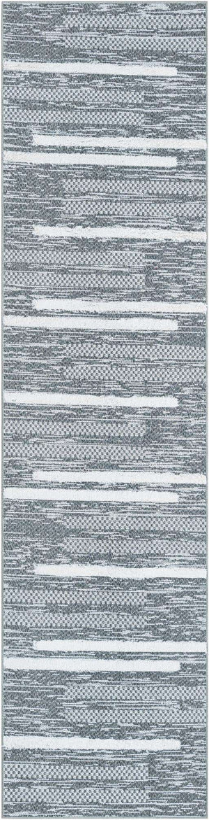 Gray 2' 7 x 10' Abbey Runner Area Rug 100% Cotton All Natural Living Dining Room Bedroom Carpet for Sale at Rug Engine