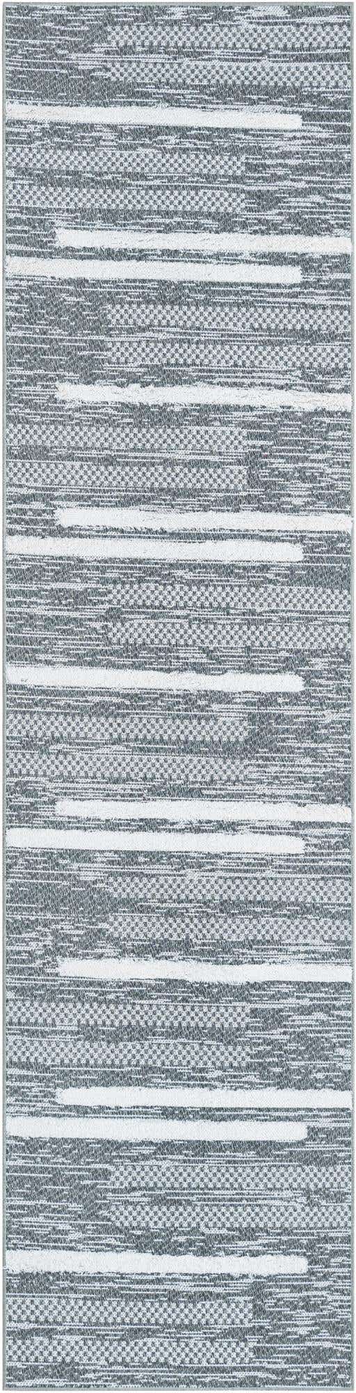 Gray 2' 7 x 10' Abbey Runner Area Rug 100% Cotton All Natural Living Dining Room Bedroom Carpet for Sale at Rug Engine