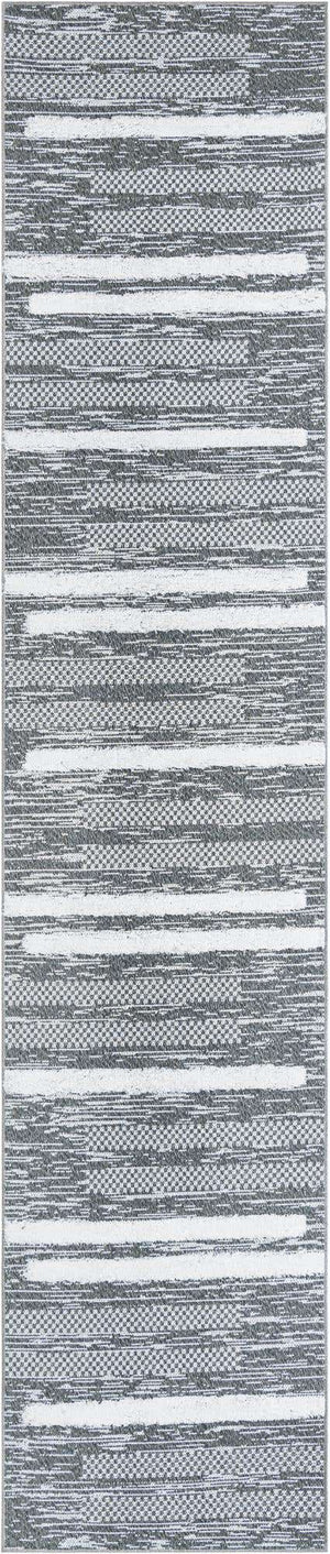 Gray 2' 7 x 12' Abbey Runner Area Rug 100% Cotton All Natural Living Dining Room Bedroom Carpet for Sale at Rug Engine