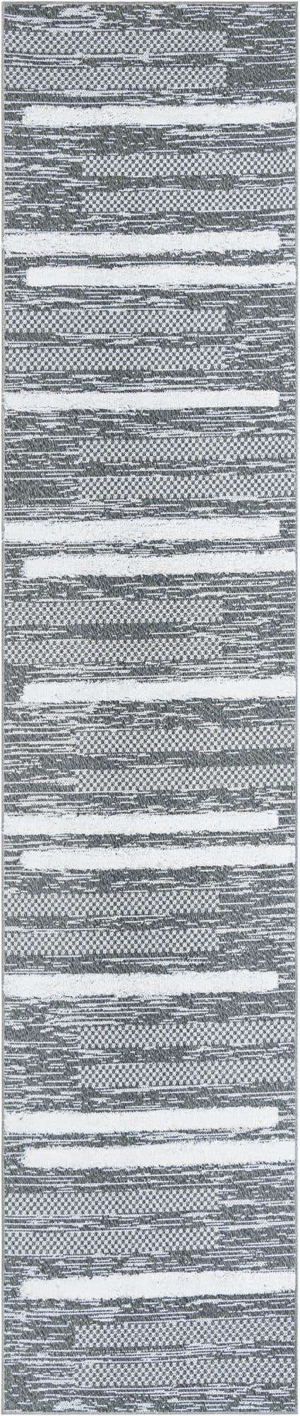 Gray 2' 7 x 12' Abbey Runner Area Rug 100% Cotton All Natural Living Dining Room Bedroom Carpet for Sale at Rug Engine