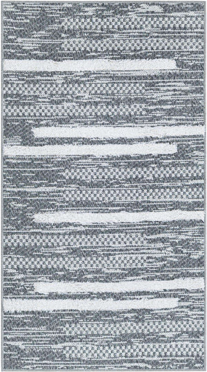 Gray 2' 3 x 4' 1 Abbey Runner Area Rug 100% Cotton All Natural Living Dining Room Bedroom Carpet for Sale at Rug Engine