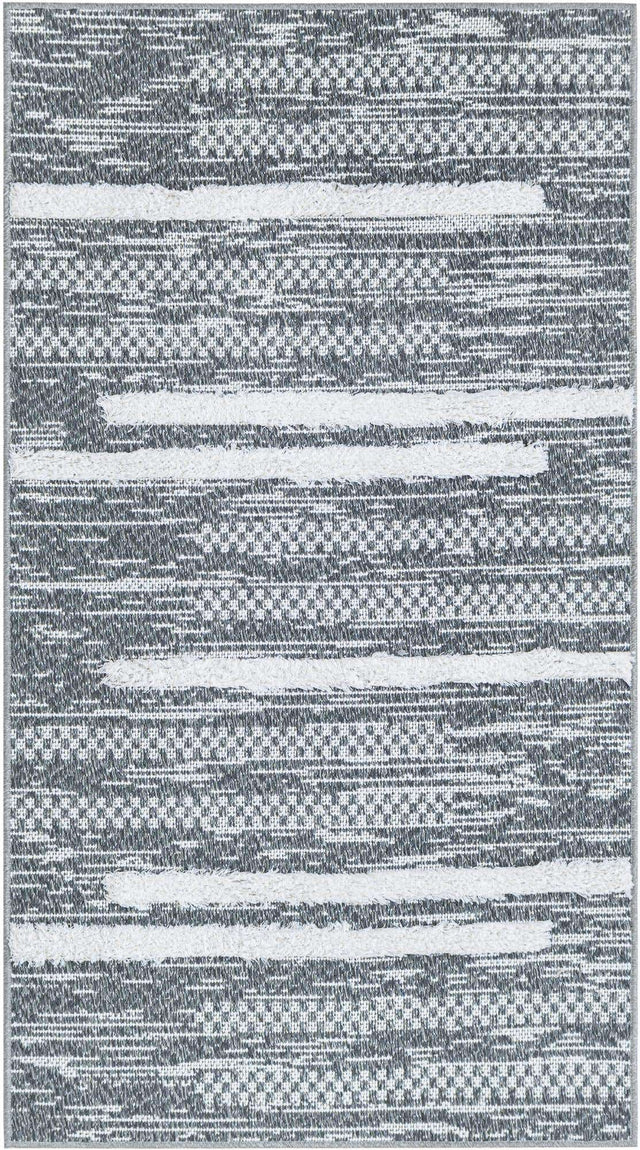Gray 2' 3 x 4' 1 Abbey Runner Area Rug 100% Cotton All Natural Living Dining Room Bedroom Carpet for Sale at Rug Engine