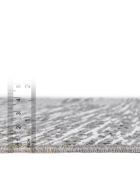 Gray 5' 3 x 8' Abbey Rectangle Area Rug 100% Cotton All Natural Living Dining Room Bedroom Carpet for Sale at Rug Engine