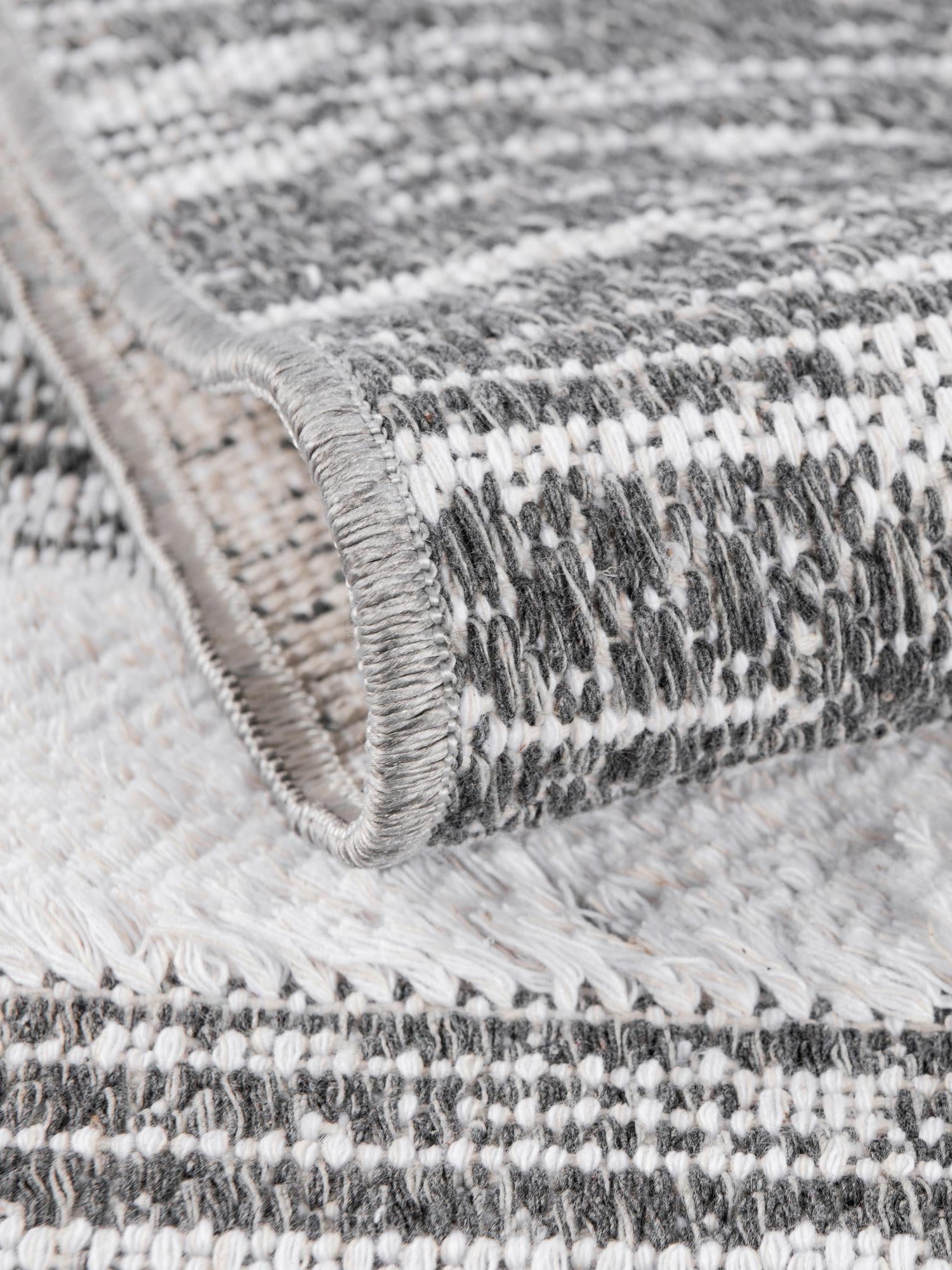 Gray 2' 3 x 3' 1 Abbey Rectangle Area Rug 100% Cotton All Natural Living Dining Room Bedroom Carpet for Sale at Rug Engine