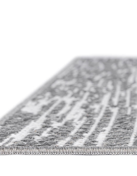 Gray 5' 3 x 8' Abbey Rectangle Area Rug 100% Cotton All Natural Living Dining Room Bedroom Carpet for Sale at Rug Engine