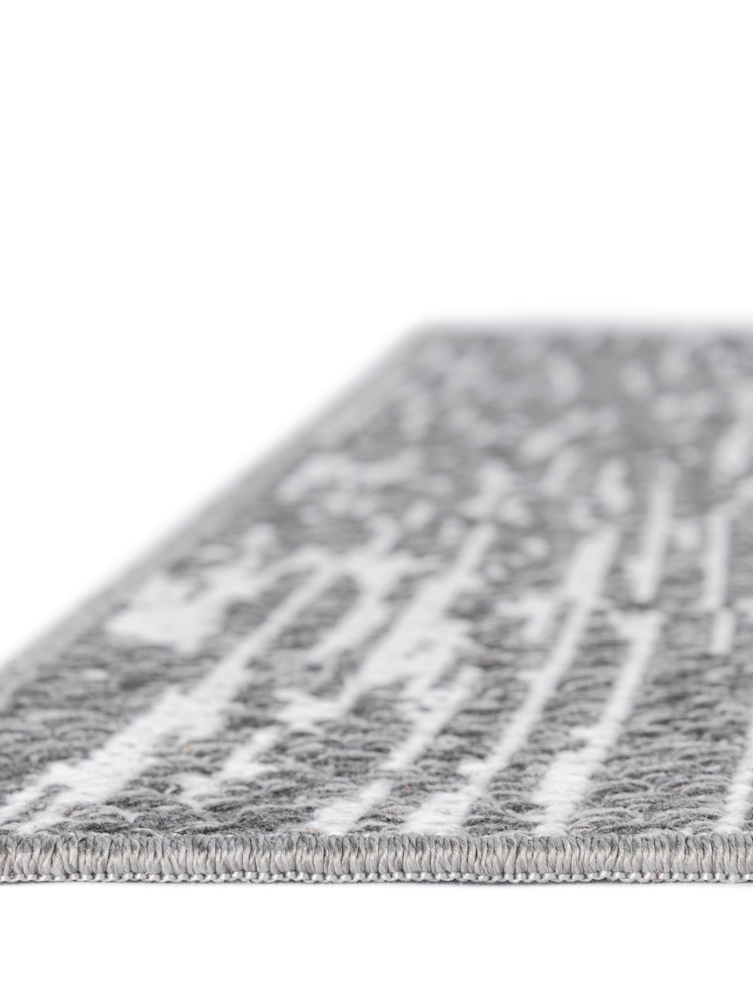 Gray 8' 2 x 10' Abbey Rectangle Area Rug 100% Cotton All Natural Living Dining Room Bedroom Carpet for Sale at Rug Engine