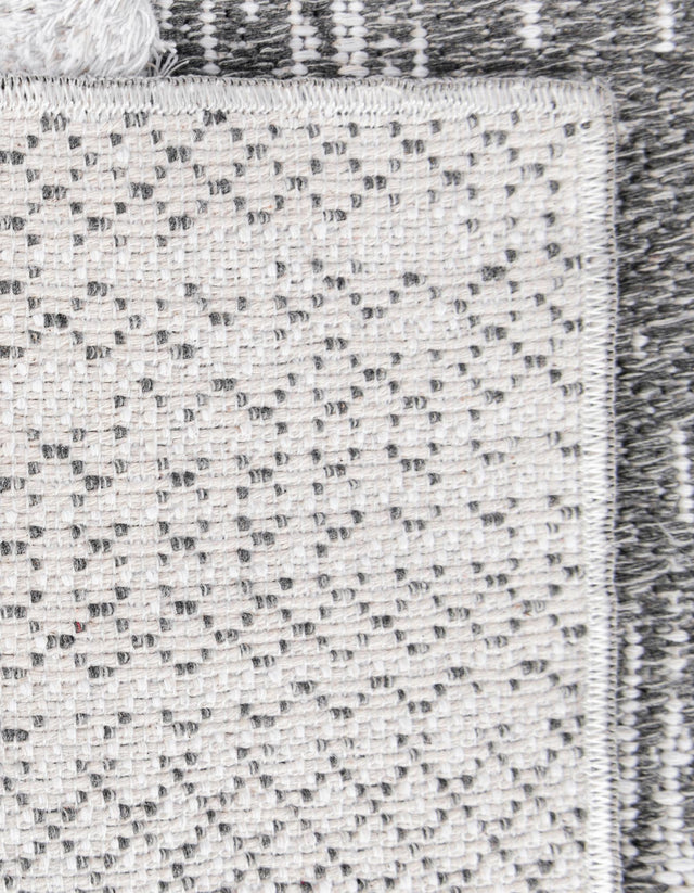 Gray 4' 5 x 6' 1 Abbey Rectangle Area Rug 100% Cotton All Natural Living Dining Room Bedroom Carpet for Sale at Rug Engine