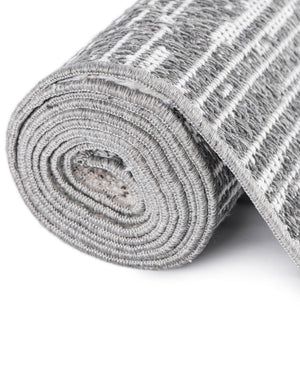 Gray 9' 10 x 12' Abbey Rectangle Area Rug 100% Cotton All Natural Living Dining Room Bedroom Carpet for Sale at Rug Engine