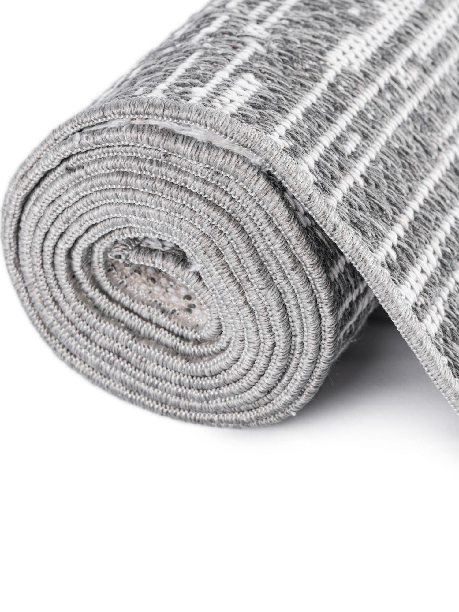 Gray 8' 2 x 10' Abbey Rectangle Area Rug 100% Cotton All Natural Living Dining Room Bedroom Carpet for Sale at Rug Engine