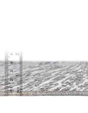 Gray 2' 7 x 8' Abbey Runner Area Rug 100% Cotton All Natural Living Dining Room Bedroom Carpet for Sale at Rug Engine