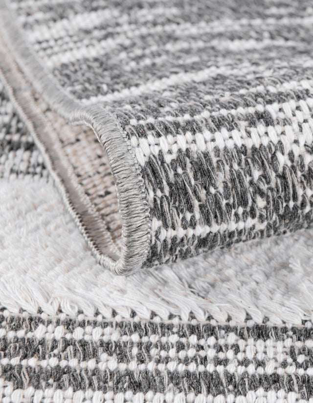 Gray 2' 7 x 12' Abbey Runner Area Rug 100% Cotton All Natural Living Dining Room Bedroom Carpet for Sale at Rug Engine
