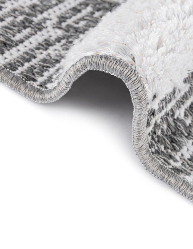 Gray 2' 7 x 10' Abbey Runner Area Rug 100% Cotton All Natural Living Dining Room Bedroom Carpet for Sale at Rug Engine