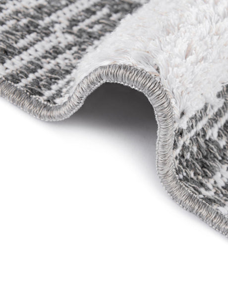Gray 2' 7 x 12' Abbey Runner Area Rug 100% Cotton All Natural Living Dining Room Bedroom Carpet for Sale at Rug Engine