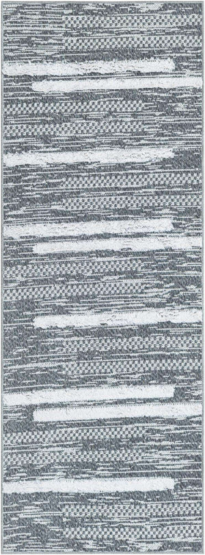 Gray 2' 3 x 6' 1 Abbey Runner Area Rug 100% Cotton All Natural Living Dining Room Bedroom Carpet for Sale at Rug Engine