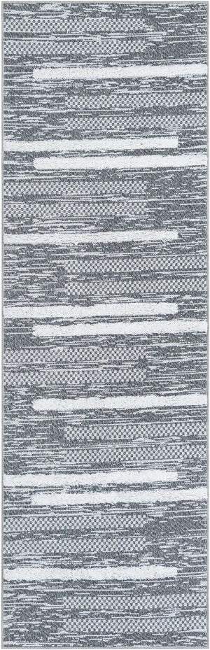 Gray 2' 7 x 8' Abbey Runner Area Rug 100% Cotton All Natural Living Dining Room Bedroom Carpet for Sale at Rug Engine