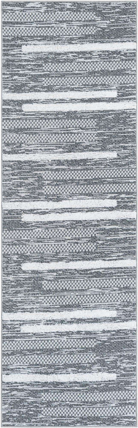 Gray 2' 7 x 8' Abbey Runner Area Rug 100% Cotton All Natural Living Dining Room Bedroom Carpet for Sale at Rug Engine
