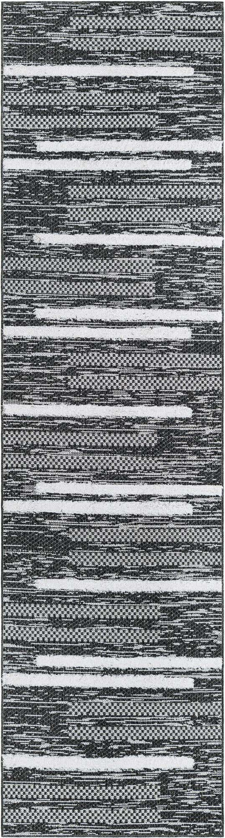 Black 2' 7 x 10' Abbey Runner Area Rug 100% Cotton All Natural Living Dining Room Bedroom Carpet for Sale at Rug Engine
