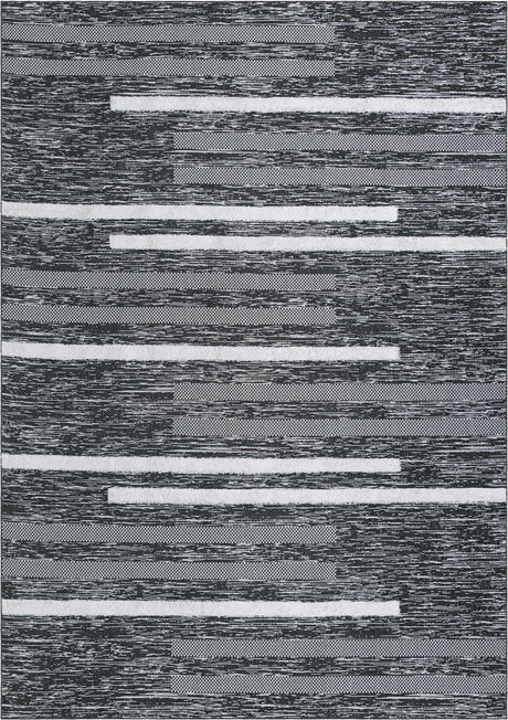 Black 9' 10 x 14' 1 Abbey Rectangle Area Rug 100% Cotton All Natural Living Dining Room Bedroom Carpet for Sale at Rug Engine