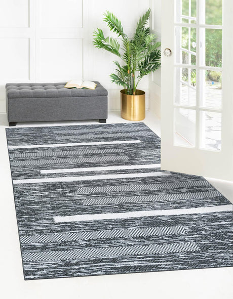 Black 9' 10 x 14' 1 Abbey Rectangle Area Rug 100% Cotton All Natural Living Dining Room Bedroom Carpet for Sale at Rug Engine