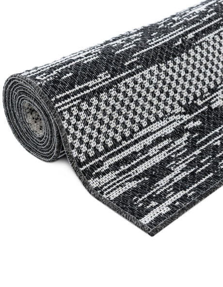 Black 2' 3 x 3' 1 Abbey Rectangle Area Rug 100% Cotton All Natural Living Dining Room Bedroom Carpet for Sale at Rug Engine