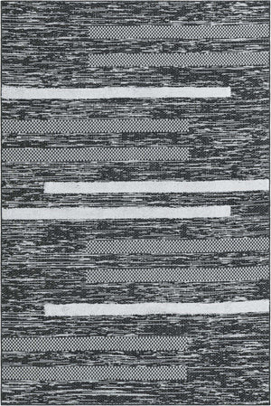 Black 5' 3 x 8' Abbey Rectangle Area Rug 100% Cotton All Natural Living Dining Room Bedroom Carpet for Sale at Rug Engine