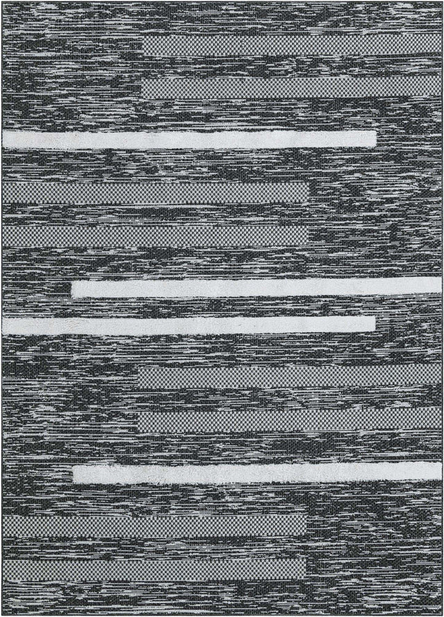 Black 6' 5 x 9' Abbey Rectangle Area Rug 100% Cotton All Natural Living Dining Room Bedroom Carpet for Sale at Rug Engine