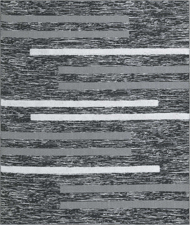 Black 8' 2 x 10' Abbey Rectangle Area Rug 100% Cotton All Natural Living Dining Room Bedroom Carpet for Sale at Rug Engine