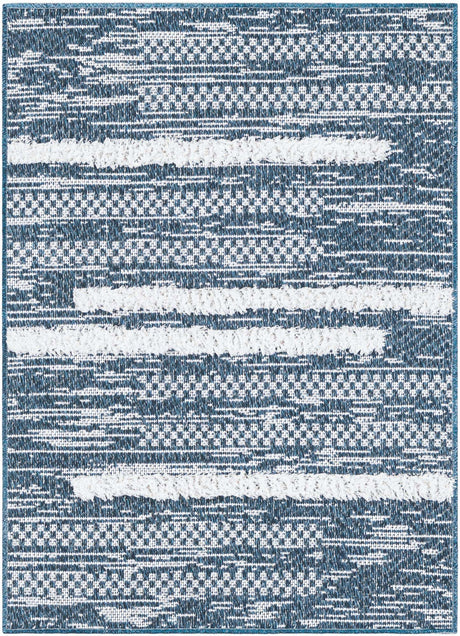 Navy Blue 2' 3 x 3' 1 Abbey Rectangle Area Rug 100% Cotton All Natural Living Dining Room Bedroom Carpet for Sale at Rug Engine