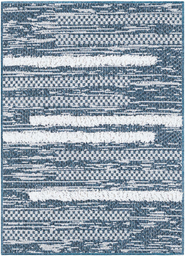 Navy Blue 2' 3 x 3' 1 Abbey Rectangle Area Rug 100% Cotton All Natural Living Dining Room Bedroom Carpet for Sale at Rug Engine