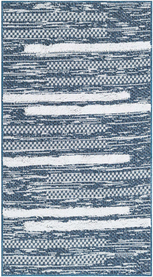 Navy Blue 2' 3 x 4' 1 Abbey Runner Area Rug 100% Cotton All Natural Living Dining Room Bedroom Carpet for Sale at Rug Engine
